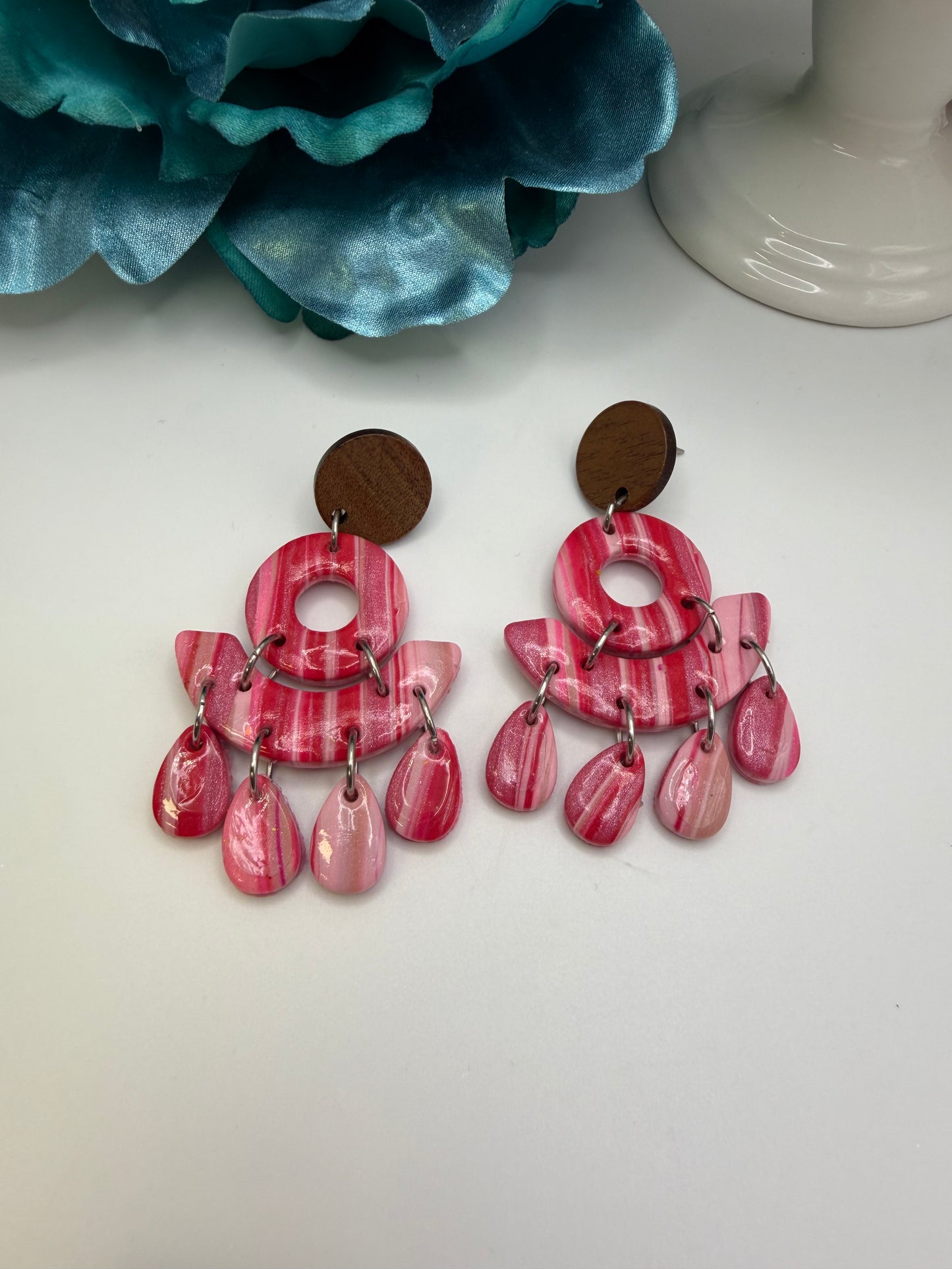 Candy Stripe Posted Dangles